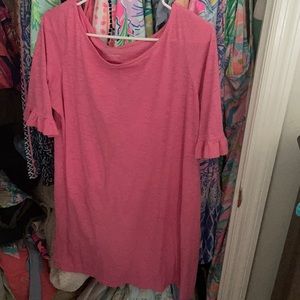 Pink tunic/mini dress. Super comfy